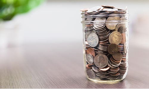 Jar of coins