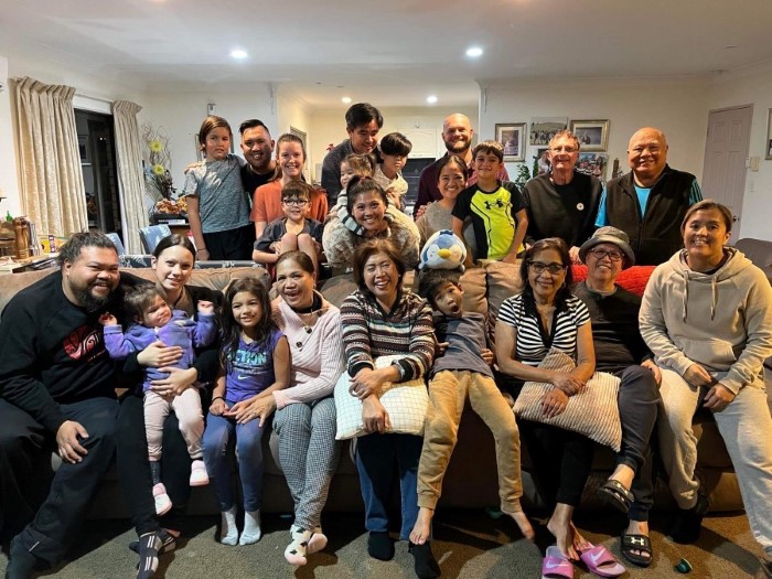 Khristina and her New Zealand family reunion